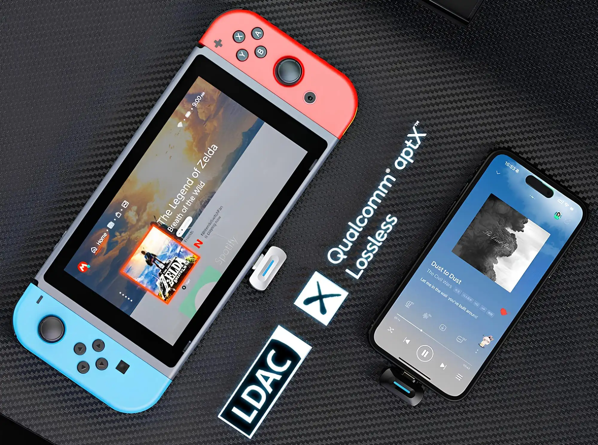 FiiO BT11 with game console and android smartphone